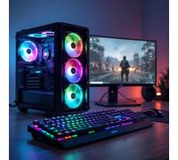 Fast Gaming Intel Quad Core i7 16GB RAM 1TB HDD & 256GB SSD PC Bundle 22" Monitor