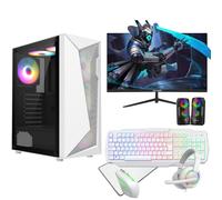 Fast Gaming PC Bundle Core i5 16GB RAM 1TB & 512GB SSD 4GB GT1030 22"