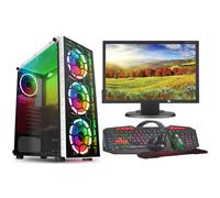 FAST GAMING PC BUNDLE:INTEL CORE i3/8GB RAM/500GB HDD + 128GB SSD/GT730 2GB/WINDOWS 10/WHITE RAIDER