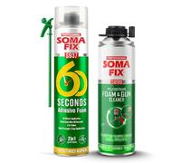 Fast Grab & All Weather Expanding Foam + Professional PU Cleaner Spray - Removes Residues & Protects Foam Guns