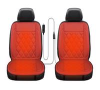 Fast Heated Seat Cushion with Pressure Sensitive Switch, Non-slip Heat Seat Cover for Home, Office Chair Large Heating Area Heated Seat Cover with Full Back Support (2, Red, 50 * 125 cm)