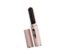 Fast Heating Straightener Brush with 40W Output and 5V2A Charging Ability for Immediate Use Portable Hair Styling Brush
