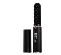 Fast Heating Straightener Brush with 40W Output and 5V2A Charging Ability for Immediate Use Portable Hair Styling Brush