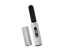 Fast Heating Straightener Brush with 40W Output and 5V2A Charging Ability for Immediate Use Portable Hair Styling Brush