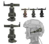 Fast Helmet ARC Rail Adapter COMTAC3 Tactical Pickup Headset Suspension Headphones Bracket Multi-Angle Rotation for OPS CoreARC & Team Wendy Rail, Hunting Earmuffs Support (Green)