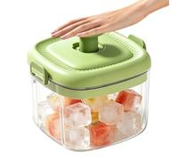 Fast Ice Maker - Easy Release Mechanism, Reusable PP Construction, Portable Freezer Storage Container, Compact Refrigeration Beverage Holder | Manual Press Style Mold for Whiskey, Cocktail