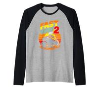 Fast Loud and 2 Monster Truck Second Birthday Raglan Baseball Tee