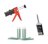 Fast Mover 50ml 2K Plastic Repair Applicator Gun with Glue Cartridge And Nozzles FMT6335, FMT6340 & FMT6350