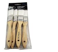 Fast Mover FMT4034 Seam Sealer Brush, Wood Handle, Tough White Nylon Bristles Pack of 5 1/25mm, Comfortable Wooden handle for applying all types of underseal
