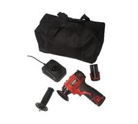 Fast Mover Tools 12v cordless 75mm polisher supplied with 2 batteries, charger & 3 x75mm pads