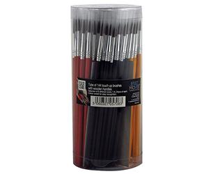 Fast Mover Touch-Up Brushes Selection of Different Sizes 1-6 114 pcs 6 Colours Each Size Has a Colour For Easy Recognition Suitable for Automotive/Marine/Industrial