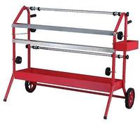 Fast Mover Twin Masking Trolley/Machine Takes 2 x 900mm Paper Rolls Dispenser Paint Masking Features a Side Tray/Larger Storage Tray Underneath Dispenser Unit