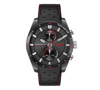 Fast Multifunction Leather Strap Watch Black One Size