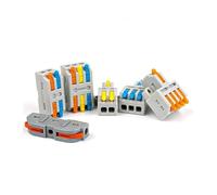 Fast Multiple connection Wire Cable Connector Compact Splitter Conductor Push-in Splicing Home Terminal Block 222 IDGTTLDF(D3-6 10PCS)