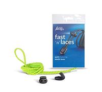 Fast n Laces, No Tie Elastic Shoelaces for Kids and Adults, Amusing Shoelaces in Multiple Colours, Quick and Easy Shoelaces for Sneakers and Trainers (Yellow & Black)
