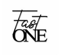 Fast One Cake Charm Topper Black Gloss Laser Cut 3mm Thick Premium Quality 1st first Birthday