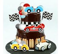 Fast One Cake Topper Race Car Birthday Cake Decor Two Fast Party Supply