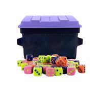 Fast Paced Family Dice Game | 4 Player Board Travel Games for Adults, Kids with Dumpster 80 Dice And Stickers | Perfect For Travel Games And Game Night