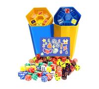 Fast Paced Family Dice Rolling Game, Camping Dice Game, Travel Board Games, with Fast-Paced & Fun, Engaging Multiplayer Play, 7.6x7.6x15.2cm, for Classroom, Travel, Entertainment, Party, Picnic, Kids