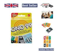 Fast-Paced UNO 99 Card Game for All Ages - Improve Math Skills & Have Fun