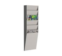 Fast Paper A4 Document Control Panel 6 Compartments Grey