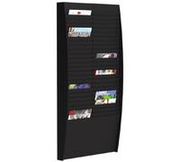 Fast Paper Document Control Panel/Literature Holder 2 X 25 Compartment A4 Black