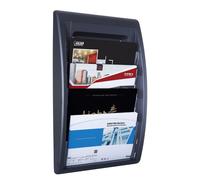 Fast Paper Oversized Quick Fit Wall Display Literature Holder Black