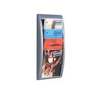 Fast Paper Quick Fit System Wall Display 4xA4 Silver 4061.35
