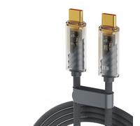 Fast Power Cord 100W PD Type-C Braided 1M Sync Cable, Space gray