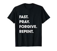 Fast Pray Forgive Repent Yom Kippur Jewish Fasting Shofar T-Shirt