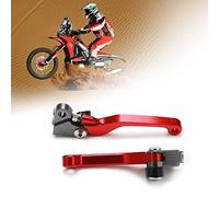 Fast Pro Motorcycle Brake Lever Clutch Levers Left to Right for Cr125r/250R 2004-2007 Crf250r 2004-2006 Crf450r 2004-2006 Crf250 X 2004-2017 CRF 450 X 2004-2017 5-2016 7 Red