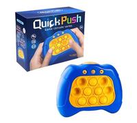 Fast Push Game - 4 Modes Sensory Toy, ADHD-Friendly Light-Up Puzzle, Electronic Handheld Fidget Game for Kids Ages 6-12, Teens & Adults - Interactive Party & Travel Toy (Blue)