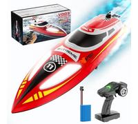 Fast RC Boat for Pool & Lake, 2.4G 30KM/H Electric Remote Control Speedboat Electric Boat for Adults, High Speed Racing Boats with Navigation Lights