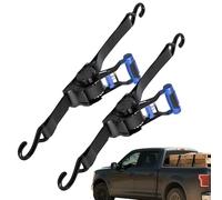 Fast-Release Straps for Motorcycle, for Attaching Luggage - Ratchet Tie Down Straps for Motorcycles | for Trailer, Motorhome, Car Truck and Sedan