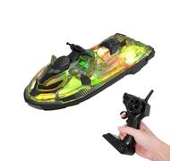 Fast Remote Control Boat - 2.4GHz strong signal Early Learning Fu Pool Lake River Water Play Toy,Lighted Racing Boat Toys, Funny Water Play Toy for Boys, Girls Aged 6+