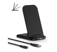 Fast Samsung Wireless Charging Stand, 15W Qi Cordless Phone Charger Stand, Android Wireless Charger Dock Holder Station for Samsung Galaxy S25 Edge S24 Ultra S23 FE S22 S21 Z Fold7 Flip7 Note20 S9 S8