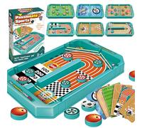 Fast Sling Puck Game, Table Top Football Game, Fast Sling Puck Bowling Game, 6 In 1 Desktop Battle Games for Kids Adults Christmas Birthday, Gifts for Boy Girl