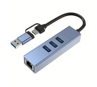Fast Speed 1000Mbps 100Mbps USB C a Gigabit Ethernet Adapter Hubs for Laptops Tablets and Phones a and C to Gigabit Ethernet Adapter