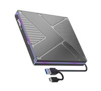 Fast Speed 24X 8X Disc Burning Reader External Drive With USB3.0 And Type C Port Portable Design Fast Speed Disc Drive For Laptop