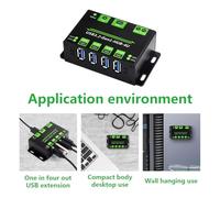 Fast Speed 4 Port USB 3.2 Gen1 Hubs With 7 36V Power Interfaces For Stable Device Charging