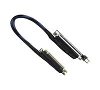 Fast Speed 64GT/s PCIe 5.0 GPU Extension Cable 270° Turn Braided Wiring Cord Bidirectional Bandwidth Left Exit Graphics Extension Cable