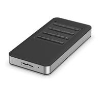 Fast Speed Portable Enclosure With MSATA Auto Detection AntiSlip Grids ABS Aluminum Construction Multiple Platform Compatible Drive Case