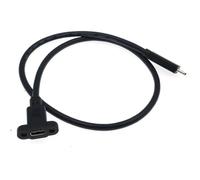 Fast Speed USB 2.0 Data Cable Type C Cord With Mounting Ear Multi Length 30cm To 100cm For Printer Keyboards Sync Wire