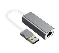 Fast Speed USB C Ethernet Adapter 100Mbps Aluminum Gigabit Port for Data Transfer Streaming Laptop Ethernet Link