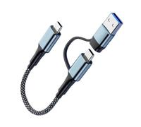 Fast Speed USB & Type C Male Charging Cable 100W Fast Charging 4K@60Hz Video Data Transfer Wire Tablet Phone Wire to Connector Line