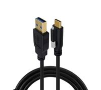 Fast Speed USB3.0 C Port Data Cable with Double Screw Locking Detail and Reinforced Connector for Machine Sight Structure Data Cord