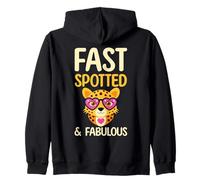 Fast Spotted And Fabulous Leopard Cute Kawaii Zip Hoodie