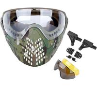 FAST Tactical Helmet Accessories Dual-Mode Airsoft Paintball Mask Full Face Breathable With 3 Interchangable Lens Goggles(CP)