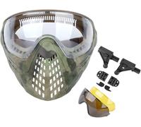 FAST Tactical Helmet Accessories Dual-Mode Airsoft Paintball Mask Full Face Breathable With 3 Interchangable Lens Goggles(FG)