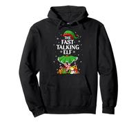 Fast Talking Elf Christmas Family Elf Squad Xmas Girls Women Pullover Hoodie